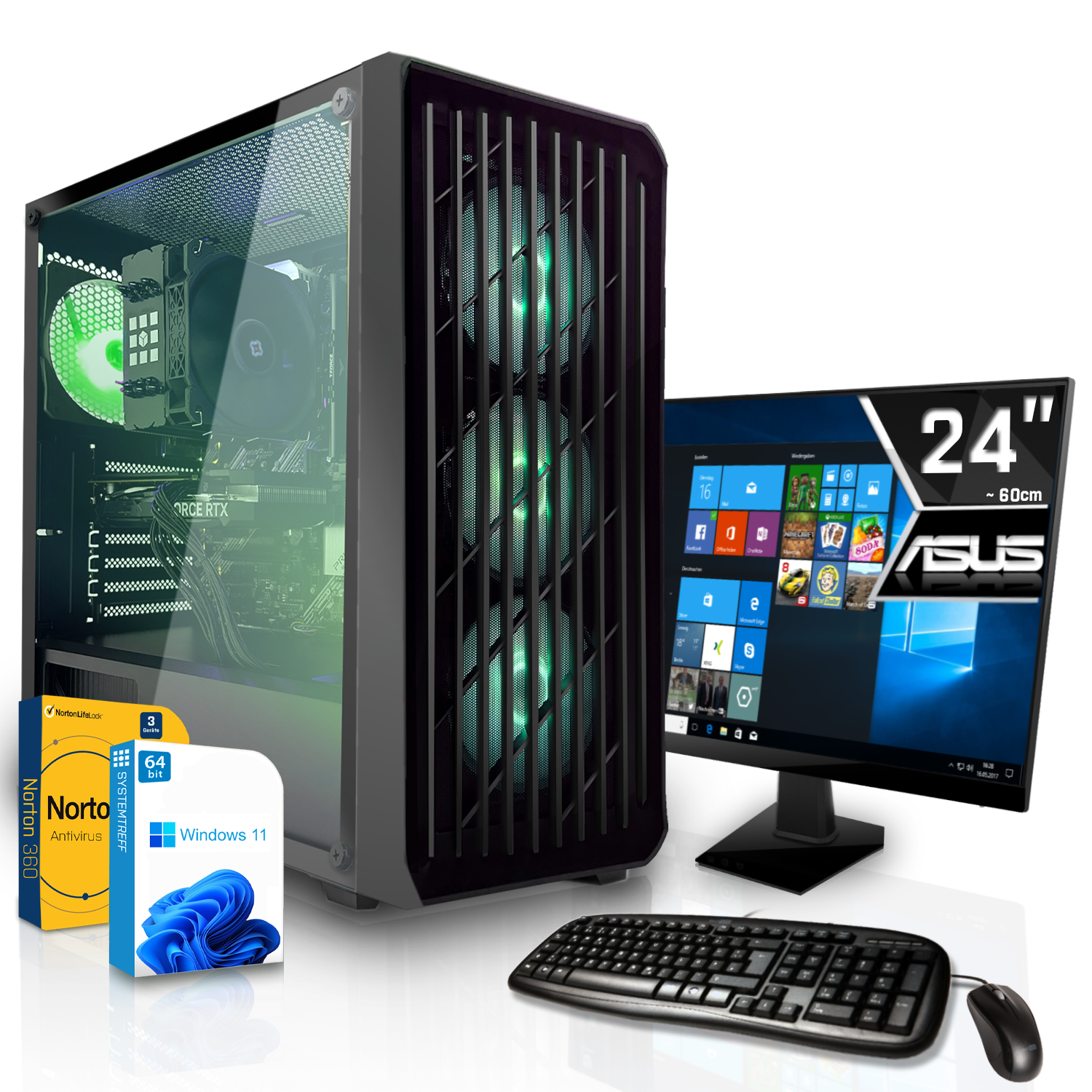 SYSTEMTREFF Gaming Komplett GB PC Radeon 16 RX XT 8 mSSD, Core Prozessor, 512 GDDR6, Komplett i7-11700, GB 6650 8GB RAM, i7-11700 Intel mit GB AMD