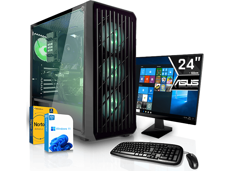 SYSTEMTREFF Gaming Komplett Intel Core 6650 16 8GB GB mSSD, RAM, RX mit 512 Radeon GDDR6, AMD GB Komplett i7-11700 PC GB Prozessor, i7-11700, XT 8