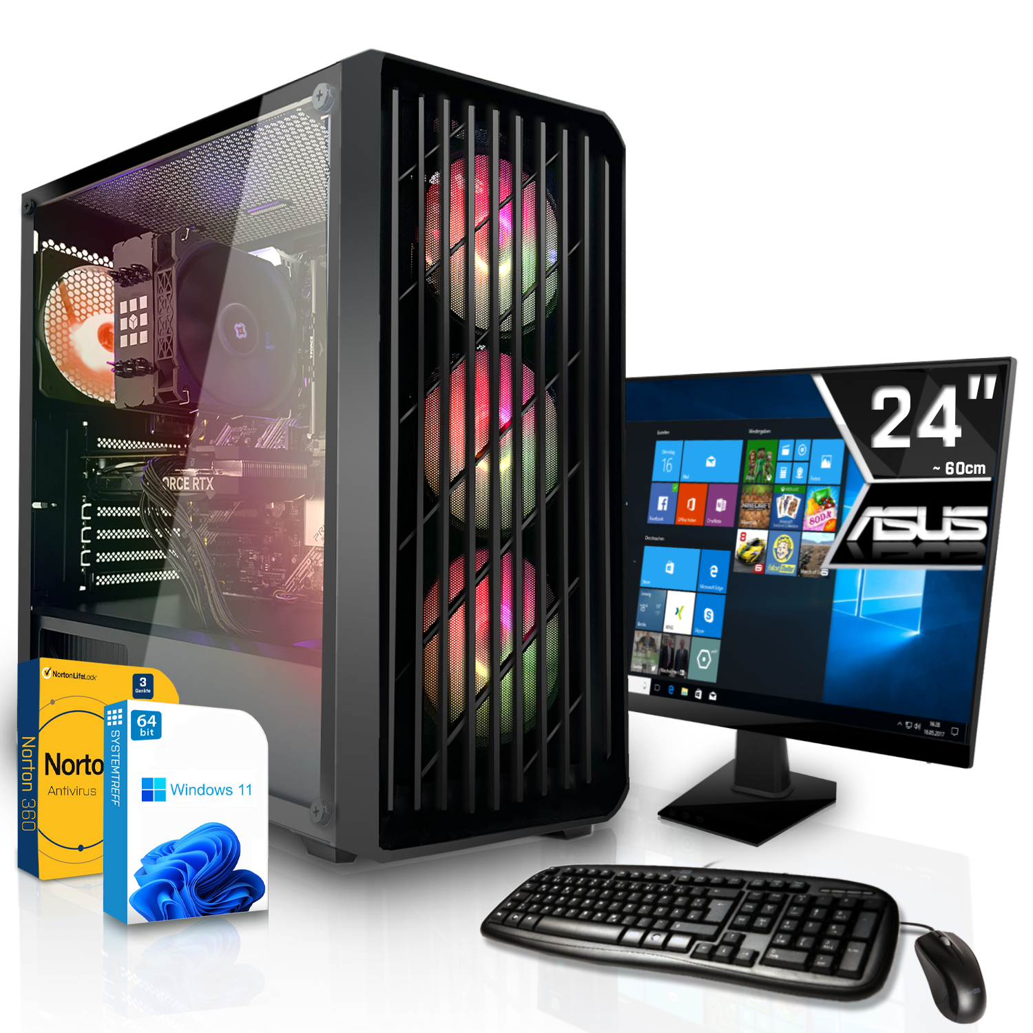 4650G, RAM, GB AMD Gaming 5 PRO mSSD, - PC Ryzen GB 4 Prozessor, 4650G RX mit Vega 512 Radeon 7 GB Komplett Komplett 8 SYSTEMTREFF PRO Core, AMD