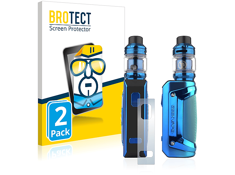 2) klare Schutzfolie(für Solo BROTECT 2x GeekVape Aegis