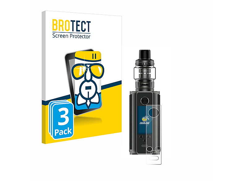 BROTECT 3x Airglass klare Schutzfolie(für Vaporesso Target 200 Mod)