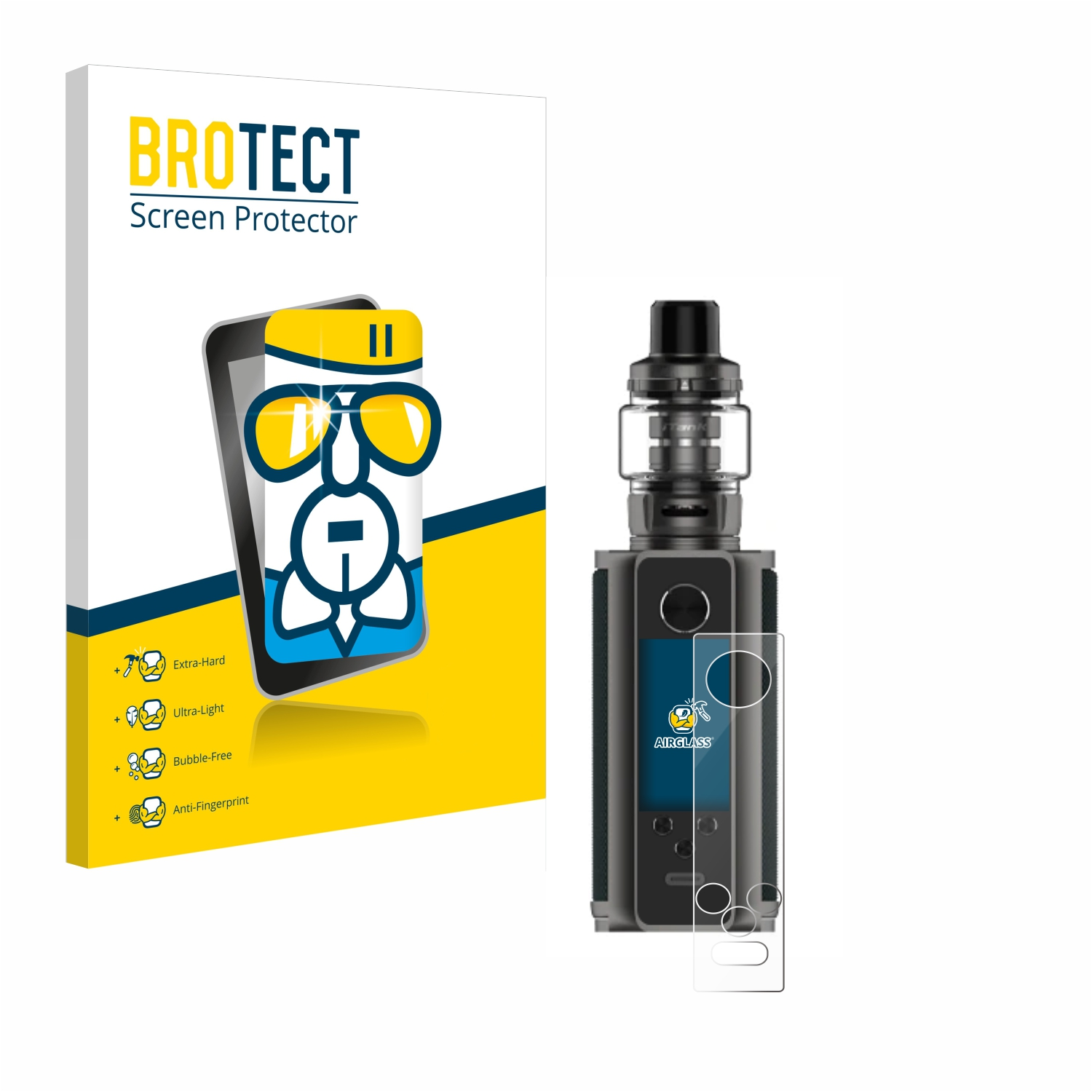 Target 200 Mod) BROTECT Vaporesso klare Airglass Schutzfolie(für