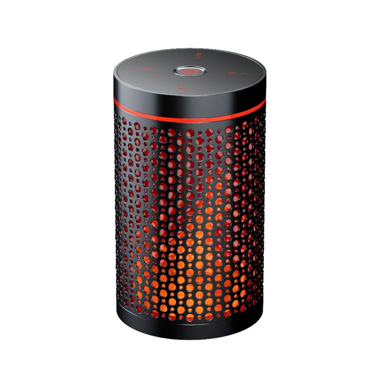 ENBAOXIN Bluetooth-Stereo - Bluetooth-Lautsprecher, Intelligentes und Flame schockierende Balance Klangqualität, hohe Rot niedrige