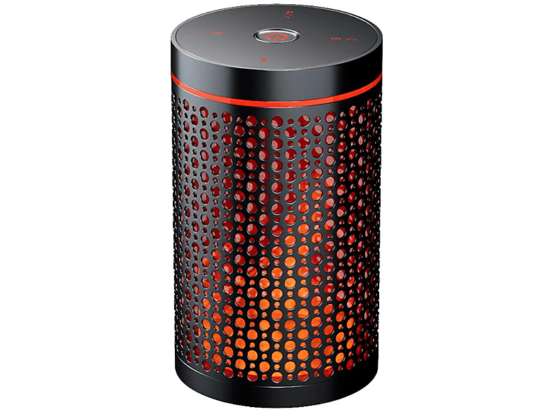 ENBAOXIN Intelligentes Flame Bluetooth-Stereo - schockierende Klangqualität, hohe und niedrige Balance Bluetooth-Lautsprecher, Rot