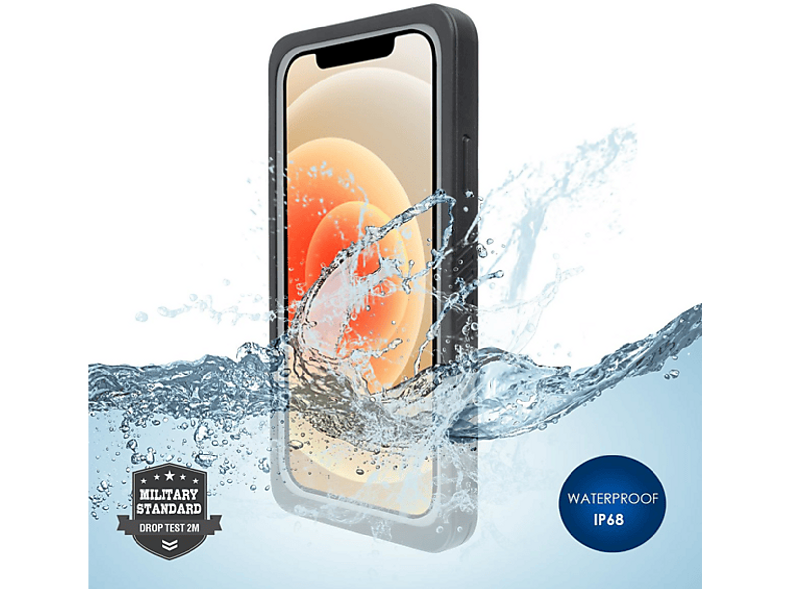 schwarz Unterwasserschutzhülle, transparent 12 4S467652, 4SMARTS Mini, | Apple, iPhone