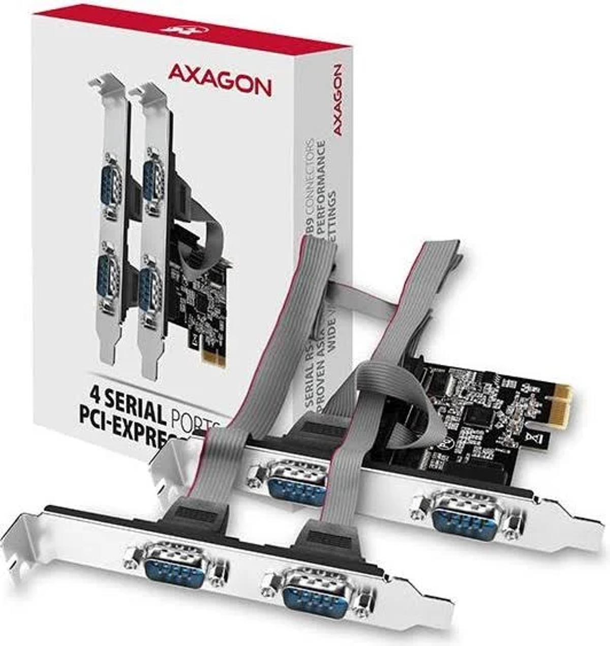 Netzwerkadapter AXAGON PCEA-S4N