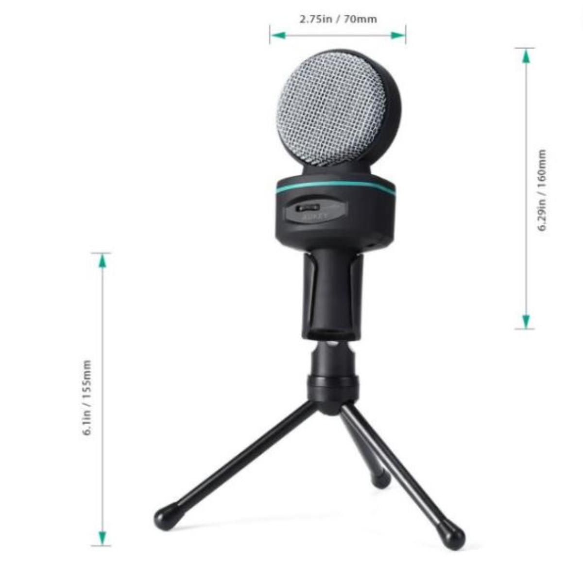 Microphone Schwarz Mikrofon AUKEY