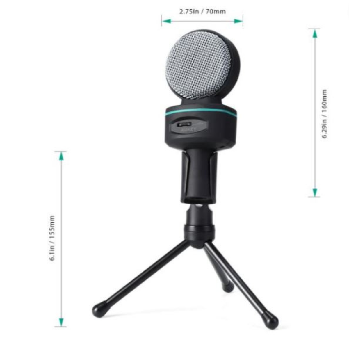 Microphone AUKEY Schwarz Mikrofon