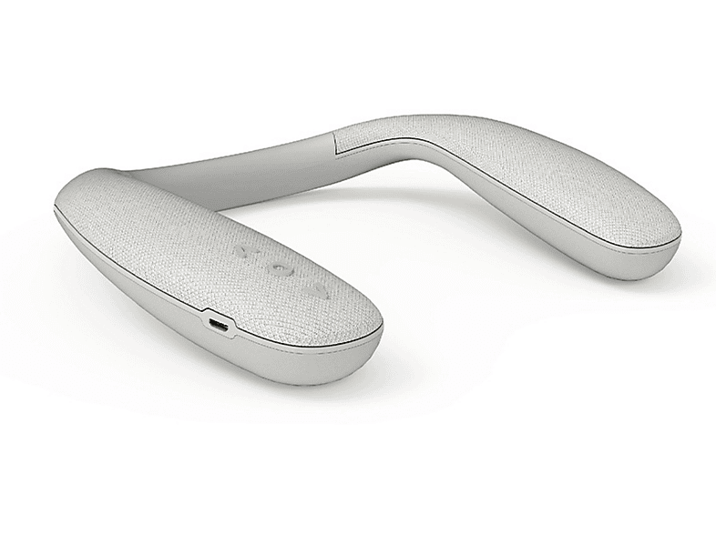 SHAOKE Bluetooth-Lautsprecher Hals Wireless Wearable Portable Subwoofer Weiß Subwoofer, Echo Wall