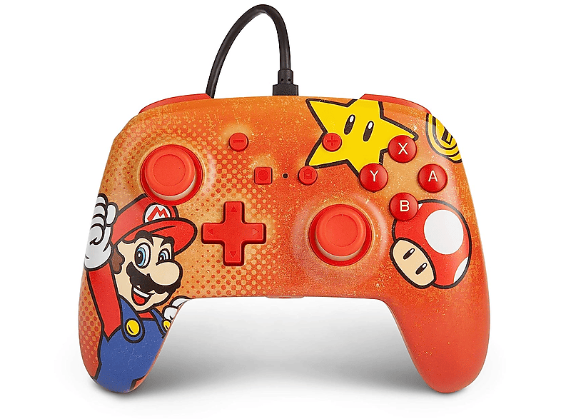 Vintage Mario Controller, POWERA Design, orange