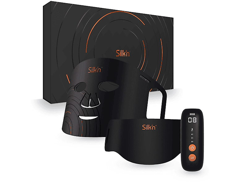 SILK\'N Dual LED mask Schwarz Gesichtspflege Anti-Aging