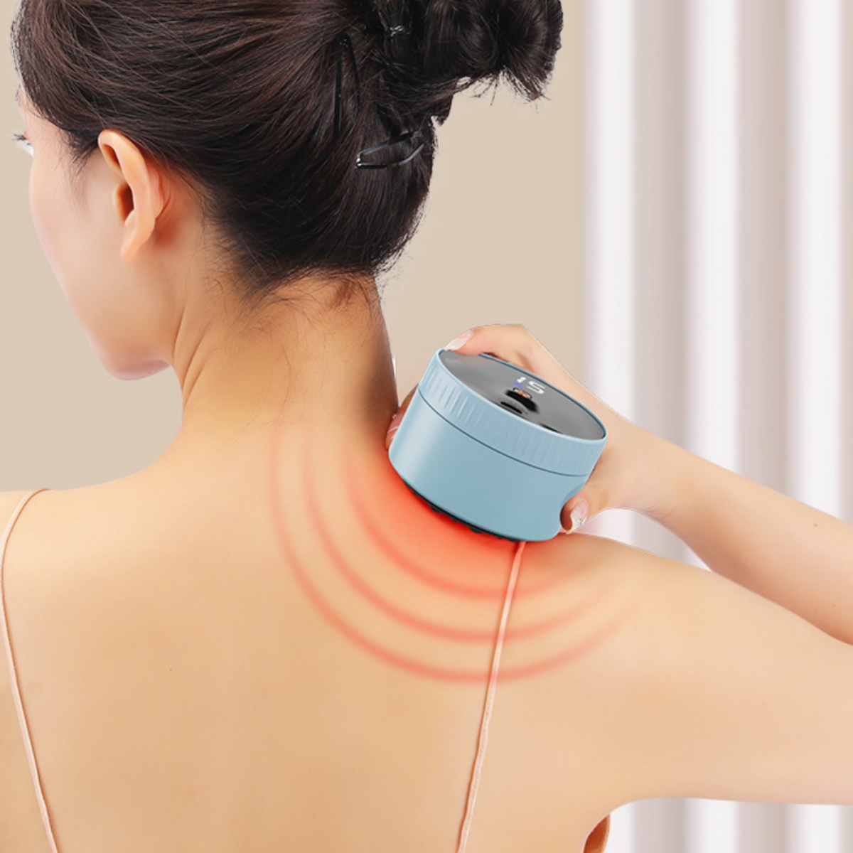 SHAOKE Bluetooth-Lautsprecher Hals Wireless Subwoofer Echo Orange Wearable Portable Wall Massagegerät