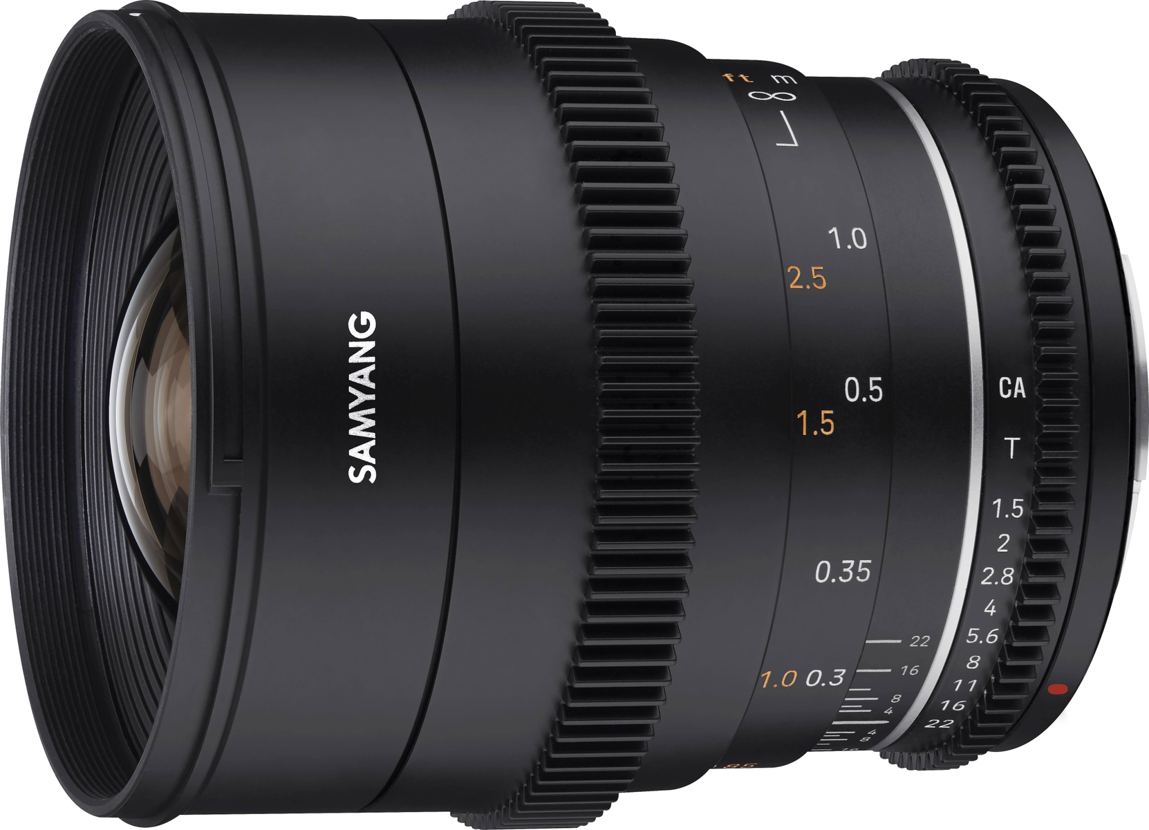 SAMYANG 23004 f/1.5 - 22 (Weitwinkel-Objektiv für Canon EF-Mount, Creme)