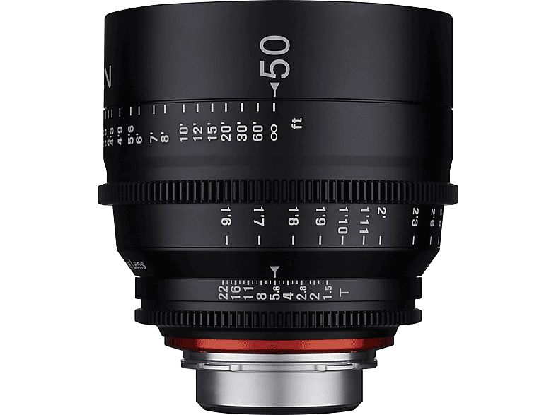 f/1.5 EF-Mount, 15050T1.5PL Schwarz) SAMYANG für Canon (Standard-Objektiv (max)