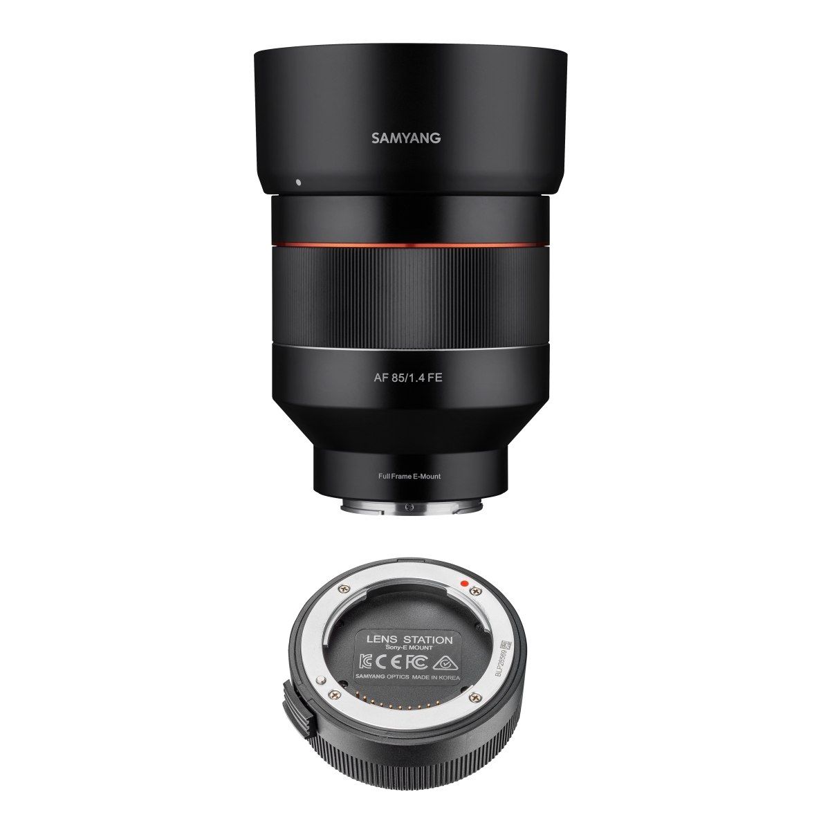 SAMYANG Lens Manager E schwarz AF 0 für millimetres Sony (Lens E-Mount, weiß) / Station Sony für