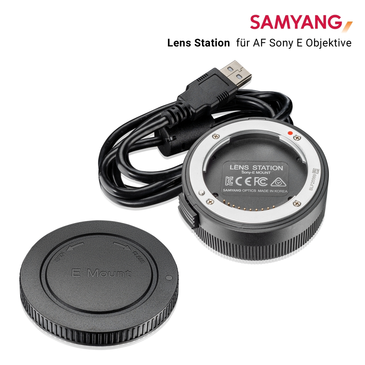 für AF 0 schwarz E-Mount, für Sony weiß) / Lens millimetres Manager Sony E SAMYANG (Lens Station