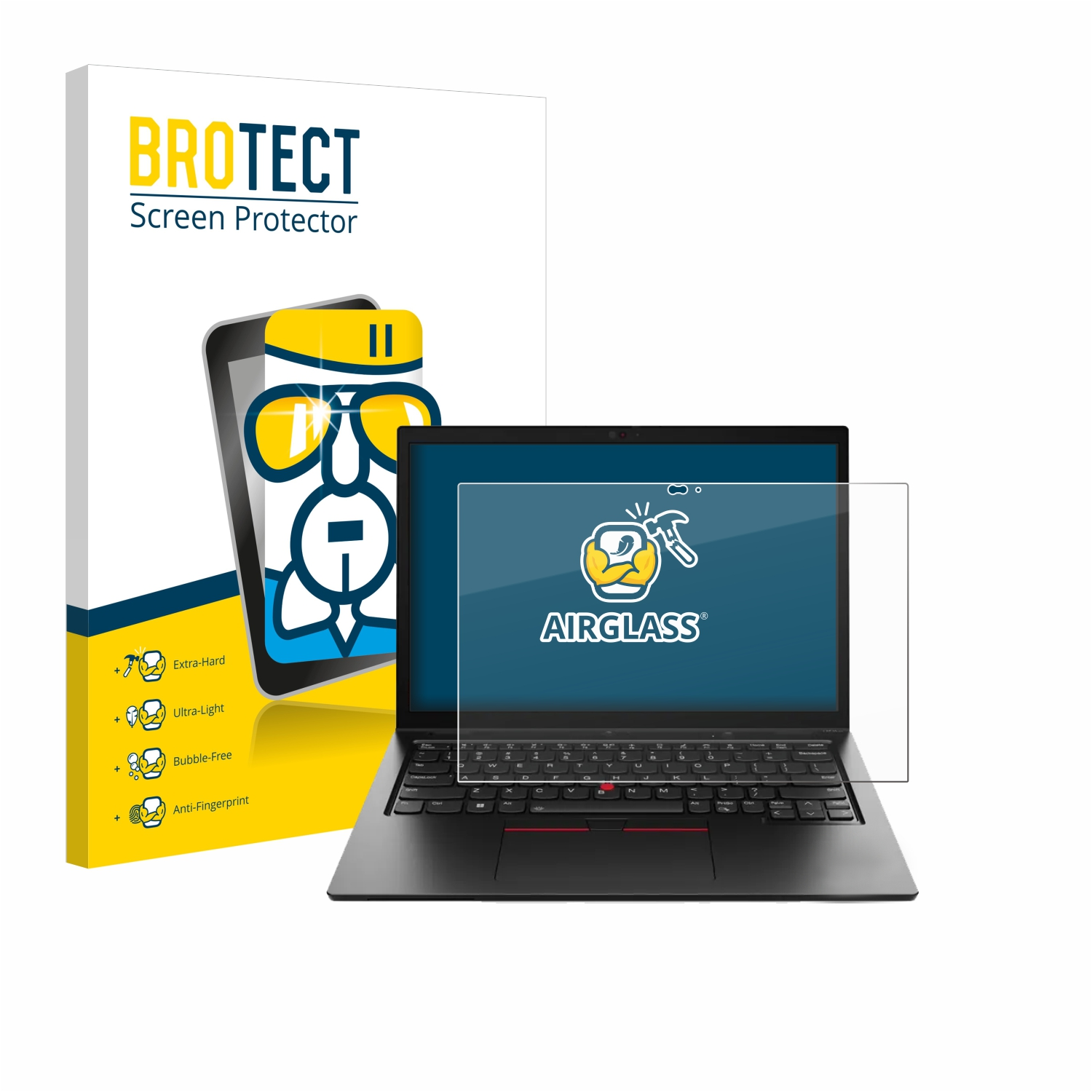 BROTECT Airglass klare Schutzfolie(für Lenovo ThinkPad Yoga L13 4) Gen