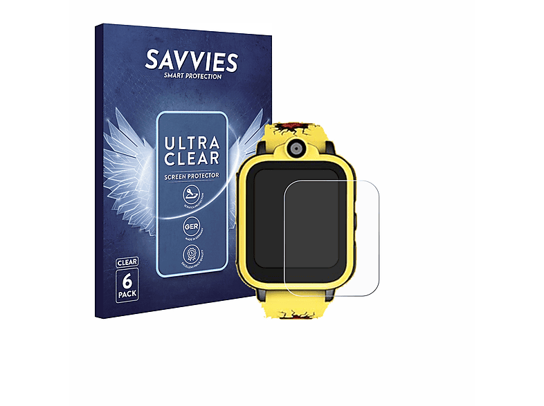 SAVVIES 6x klare Schutzfolie(für FeipuQu Smartwatch 1.69\