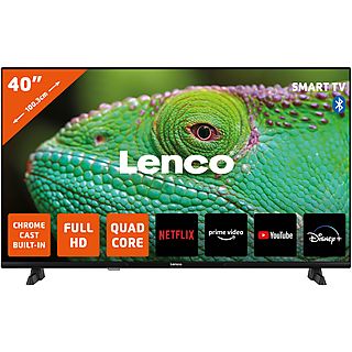 LENCO LED-4044BK - Bluetooth-Fernseher - LED TV (Flat, 40 Zoll / 102 cm, Full-HD, SMART TV, Android)