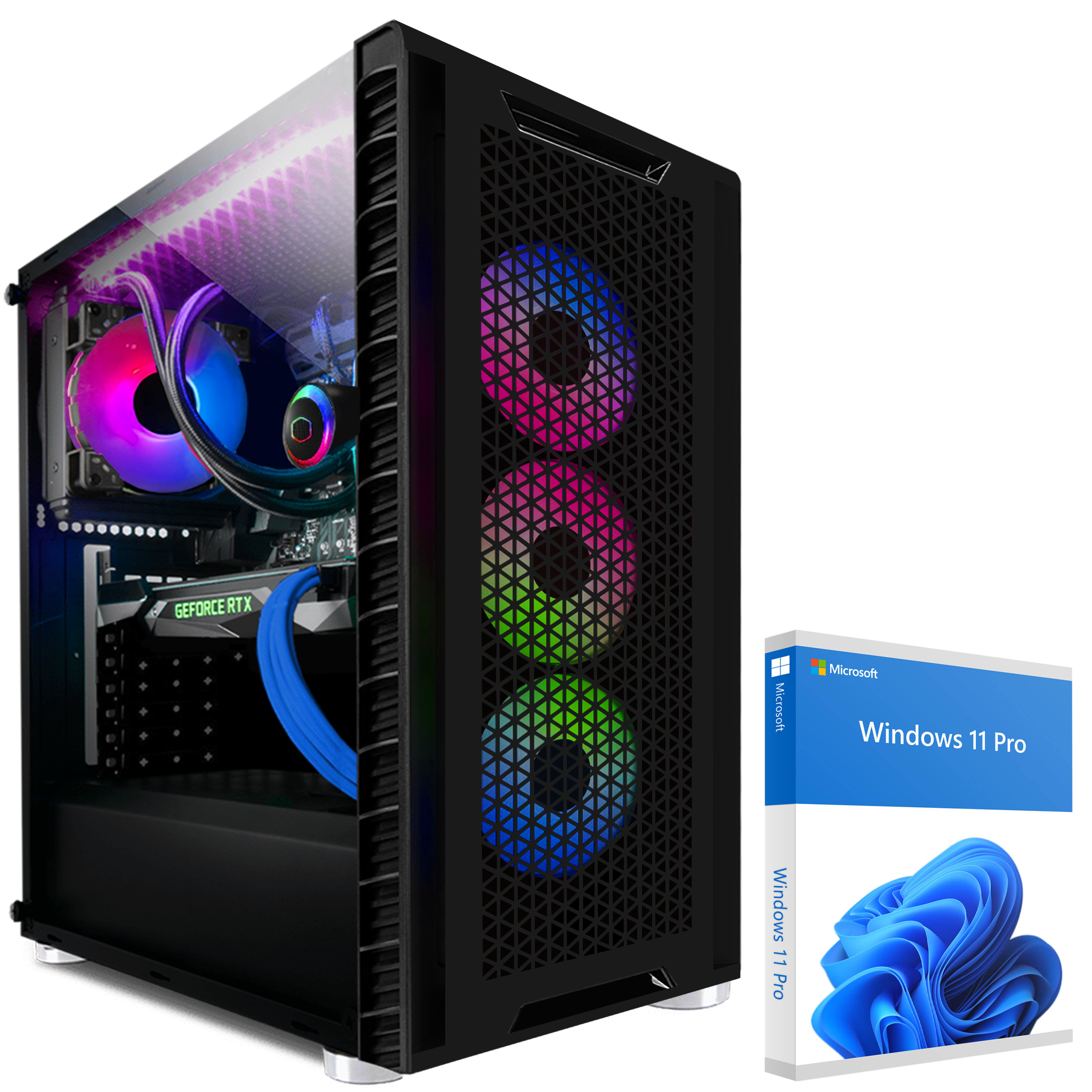 KRAFTPC AMD Ryzen9 GeForce 5900X, NVIDIA SSD, RAM, 2000 1000 GB RTX™ GB 32 mit AMD PC Pro, Windows 9 Prozessor, Ryzen™ HDD, 12 GB Gaming 11 GB 4070