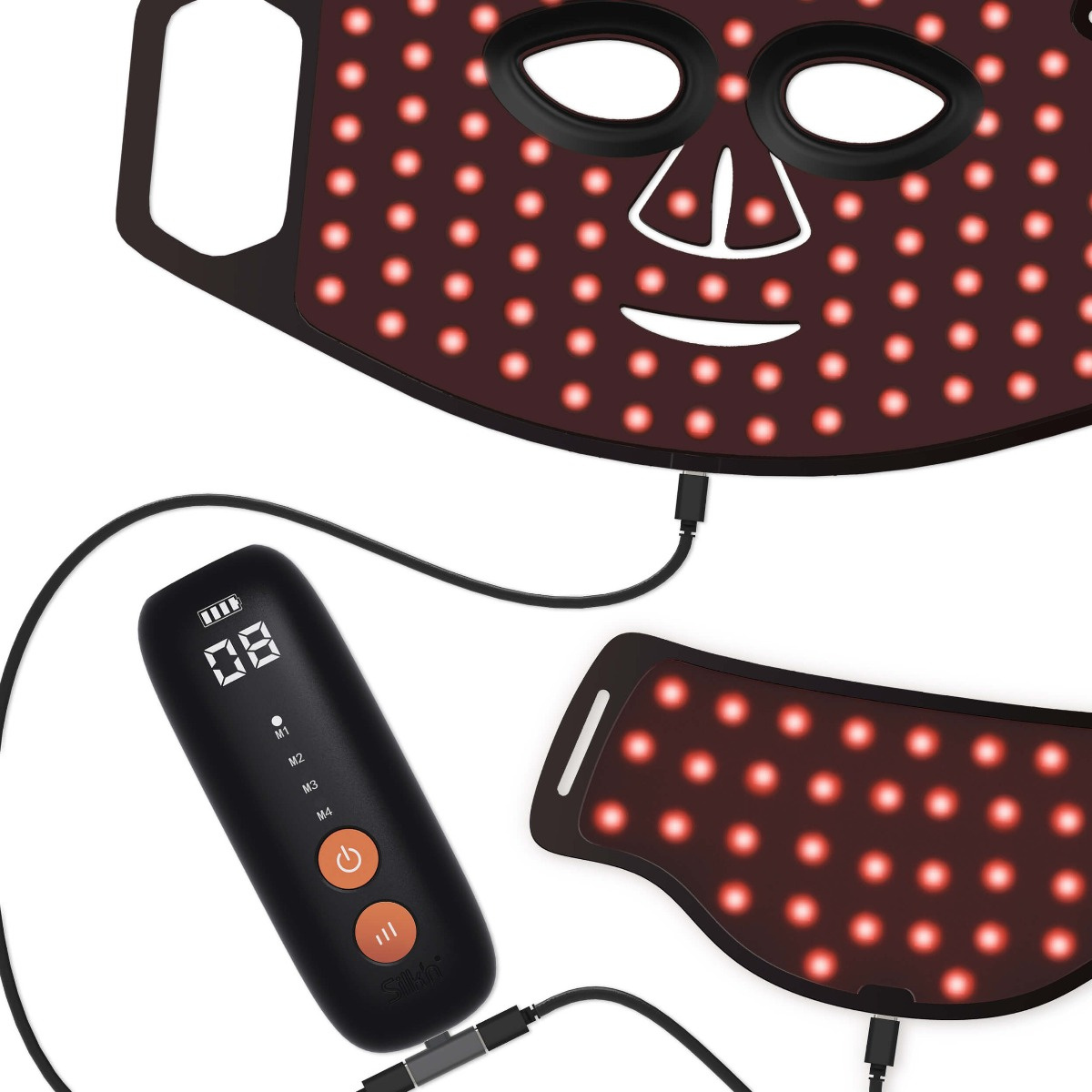 SILK\'N Dual LED mask Schwarz Gesichtspflege Anti-Aging
