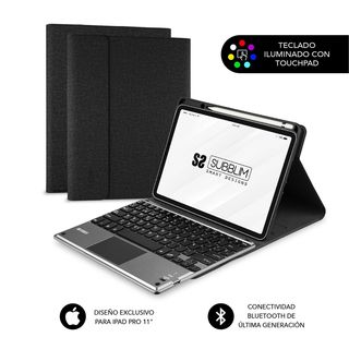 Funda con teclado  - SUBBLIM Para Ipad Pro 11” 2020, Negro