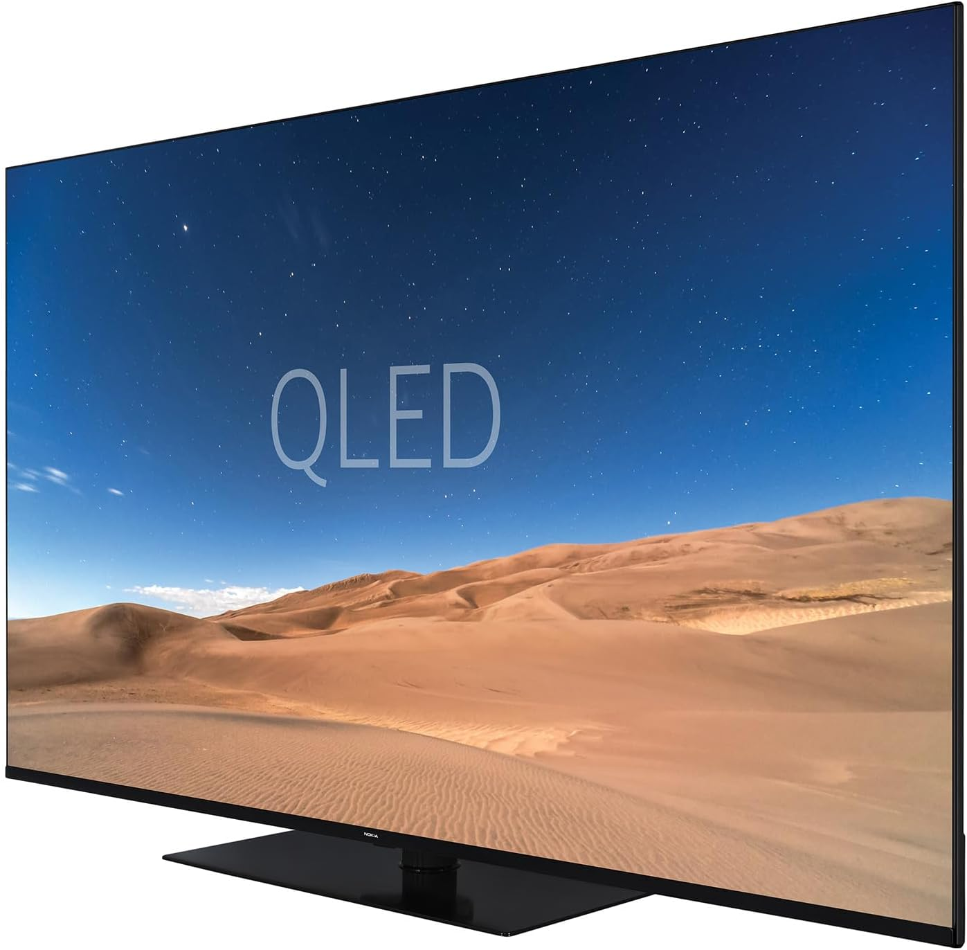 QN65GV315ISW UHD TV) NOKIA 3D, (Flat, TV Zoll QLED 65 SMART 4K, cm, / 164