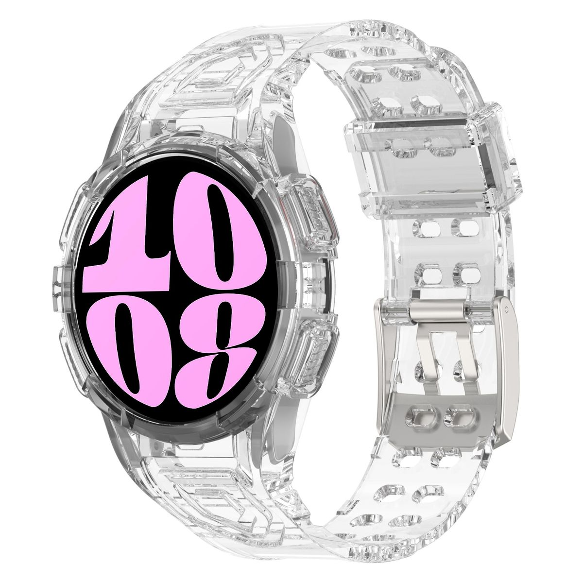 Samsung, Galaxy Transparent 6 Band, Design Ersatzarmband, Kunststoff 40mm, WIGENTO Silikon Watch