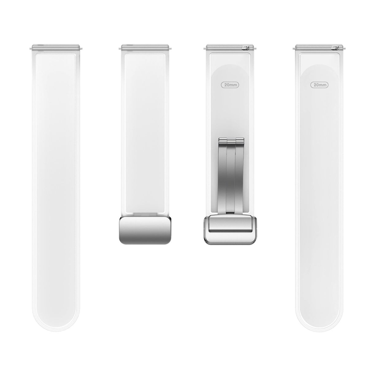 Silikon WIGENTO 5 Weiß 4, / Samsung, Galaxy Band, Magnetisches 6 Watch Ersatzarmband, /