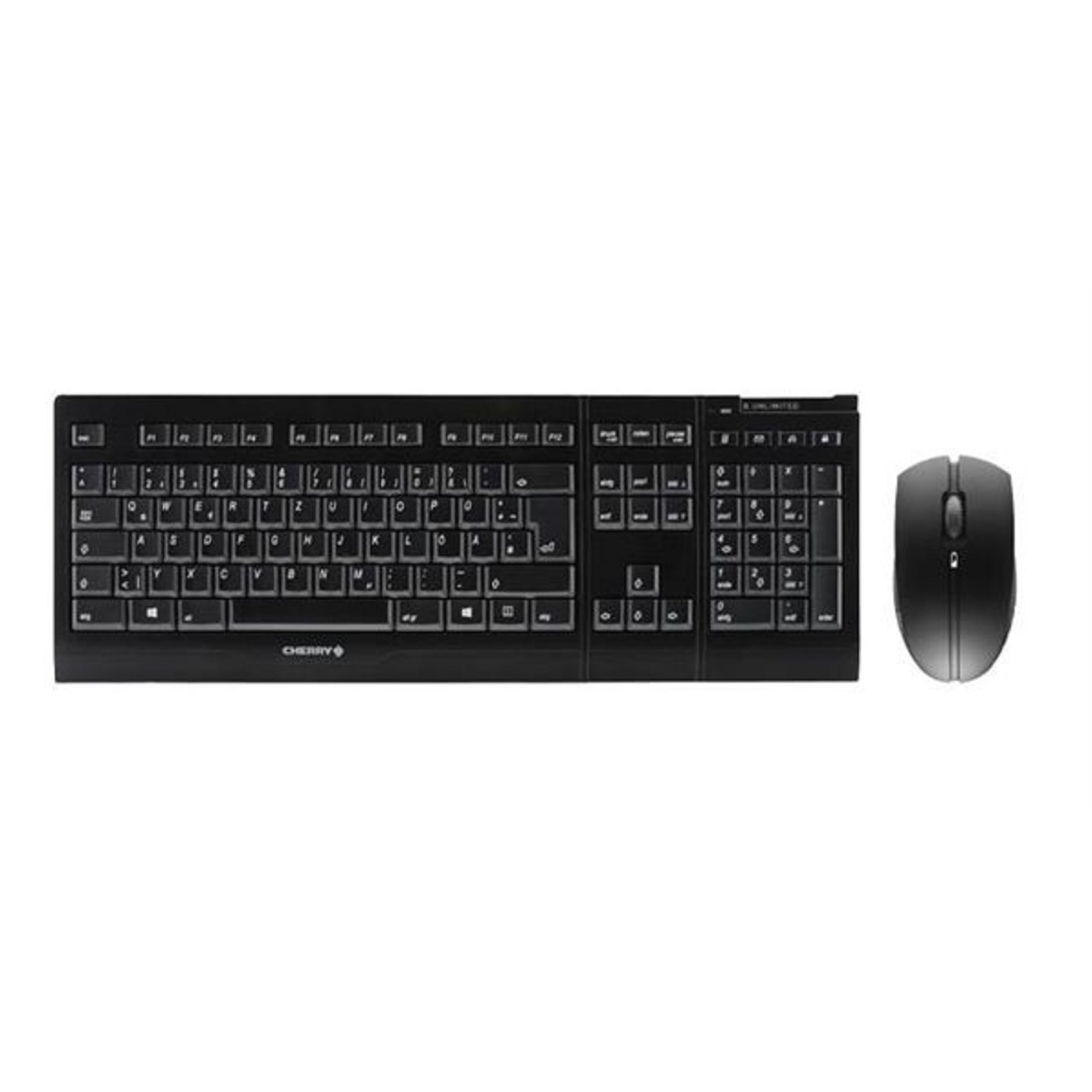 CHERRY JD-0410DE-2, Maus-Set, und Schwarz Tastatur