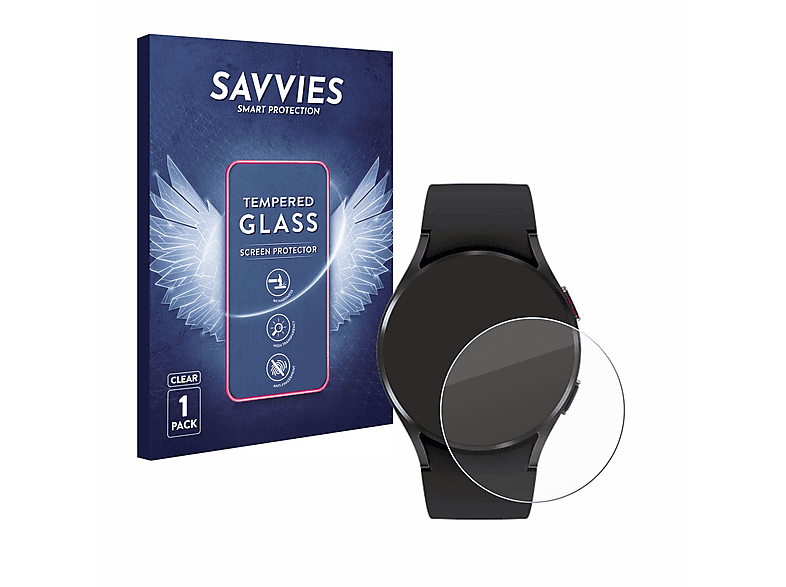 Savvies Schutzfolie Für Withings Steel HR – 4 Stück, Full-Screen, 3D Gebogen, Selbstheilend