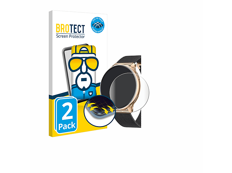 BROTECT 2x Flex Full-Cover 3D Curved Schutzfolie(für Banlvs G35 1.32\