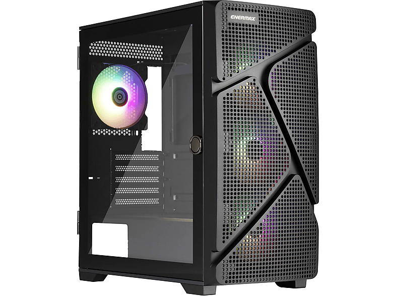 ENERMAX MarbleShell MS31 Black Gaming PC Cases, Schwarz