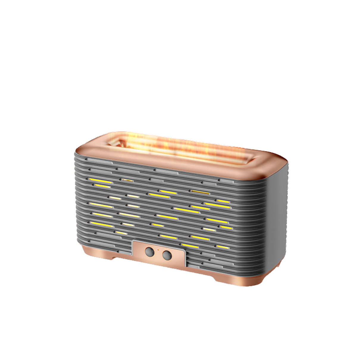 350ml BRIGHTAKE Luftbefeuchter Flammeneffekt 40 - (Raumgröße: Timer m²) Silent Gold Luftbefeuchter Kapazität