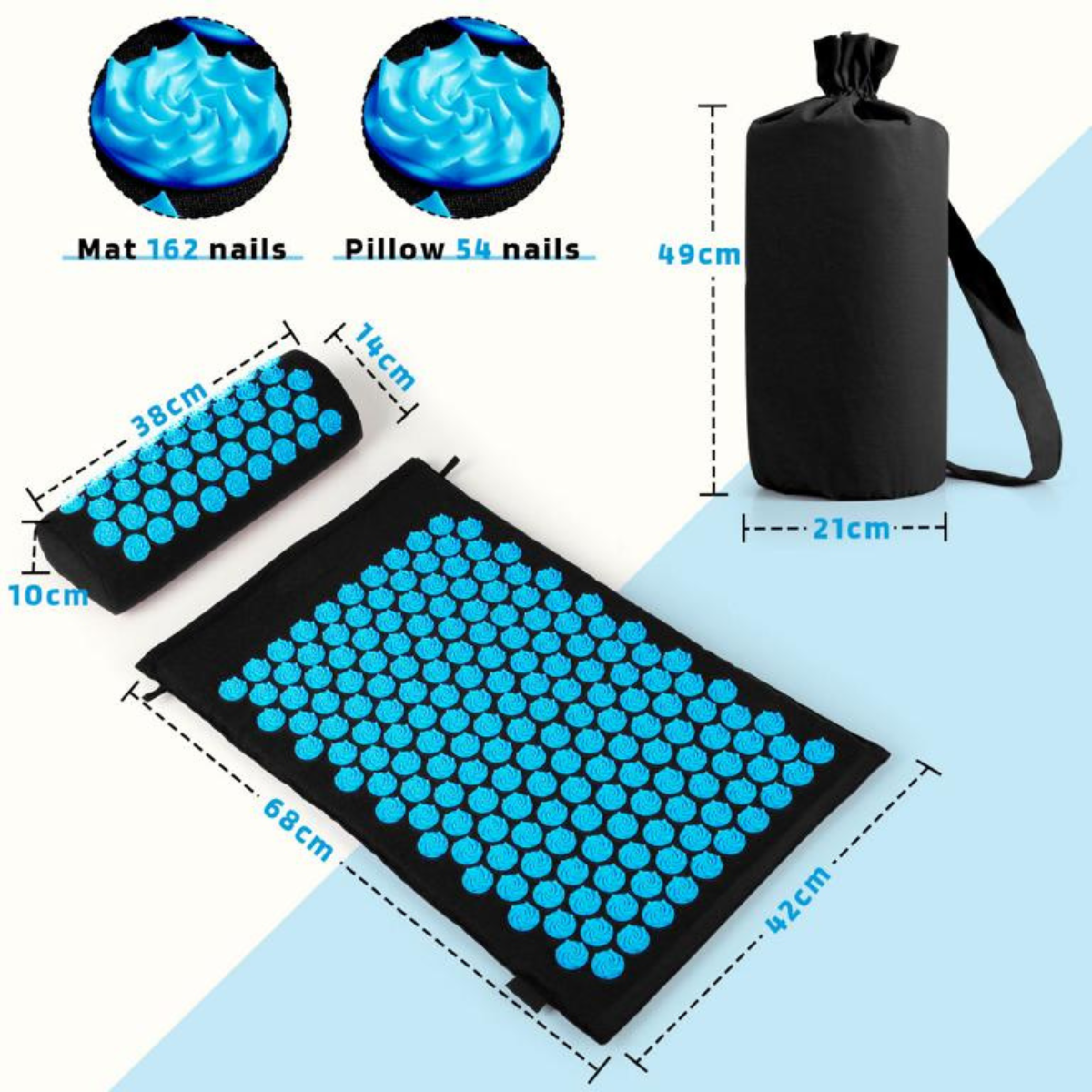 INTEY Fitness Mat Akupressurmatte