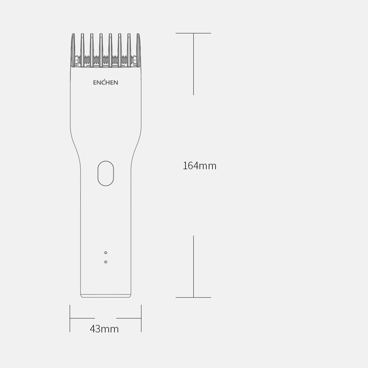 BRIGHTAKE Elektrische Haarschneidemaschine Geräuscharm Weiß Elektrische Haarglätter Haarschneidemaschine