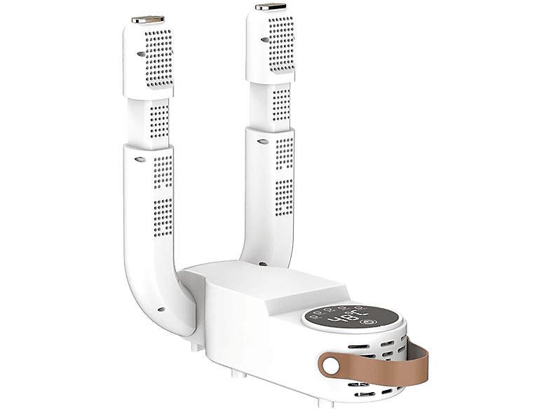 LACAMAX Schuhtrockner - Weiß Schuhtrockner Ständer, Heißluftumwälzung intelligentes digitales ausziehbarer Touch-Display