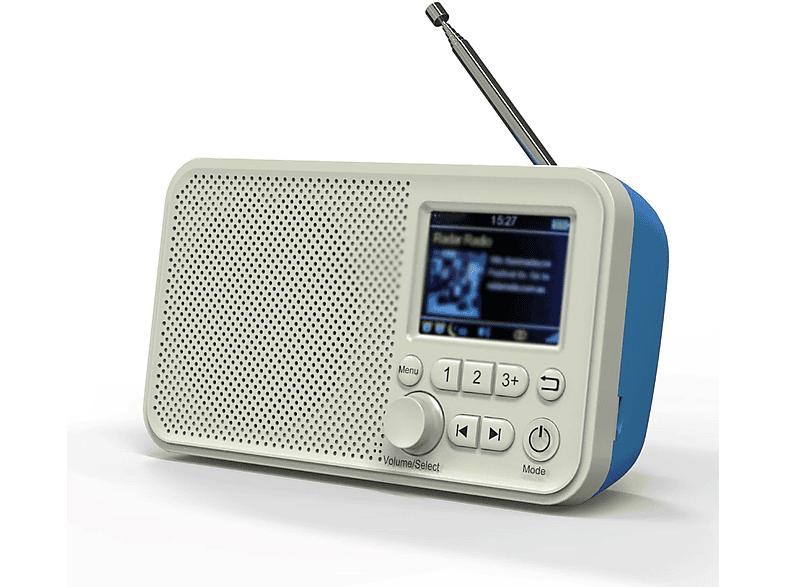 ENBAOXIN Digitalradio Bluetooth, und DAB, Batterie FM, interne mit Weiß TF-Karten-MP3-Wiedergabe, FM, 2,4\