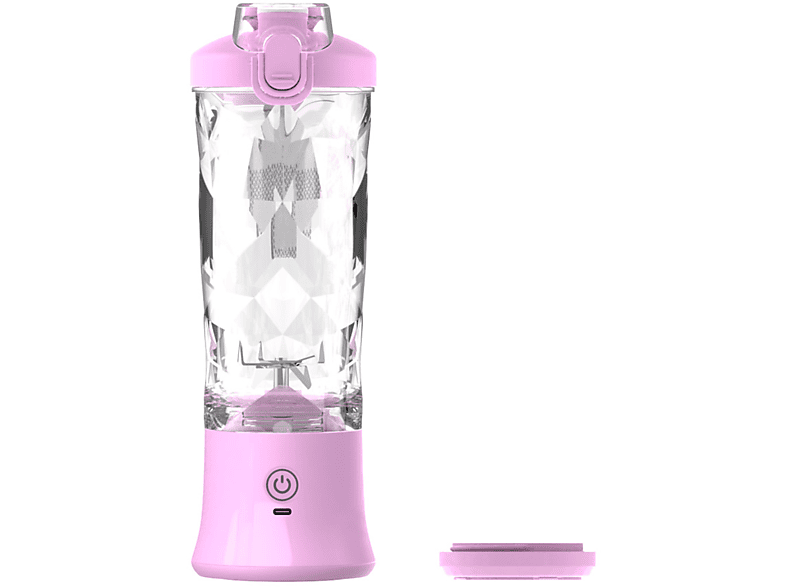 UWOT 600ml lila Mini-Elektro-Entsafter wasserdicht, Ein-Knopf-Start, schnelle Entsafter, Saftproduktion Lila USB