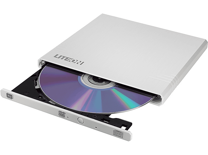 LITE-ON EXTERNAL SLIM WHITE USB DVD-RW 8X extern CD/DVD Brenner