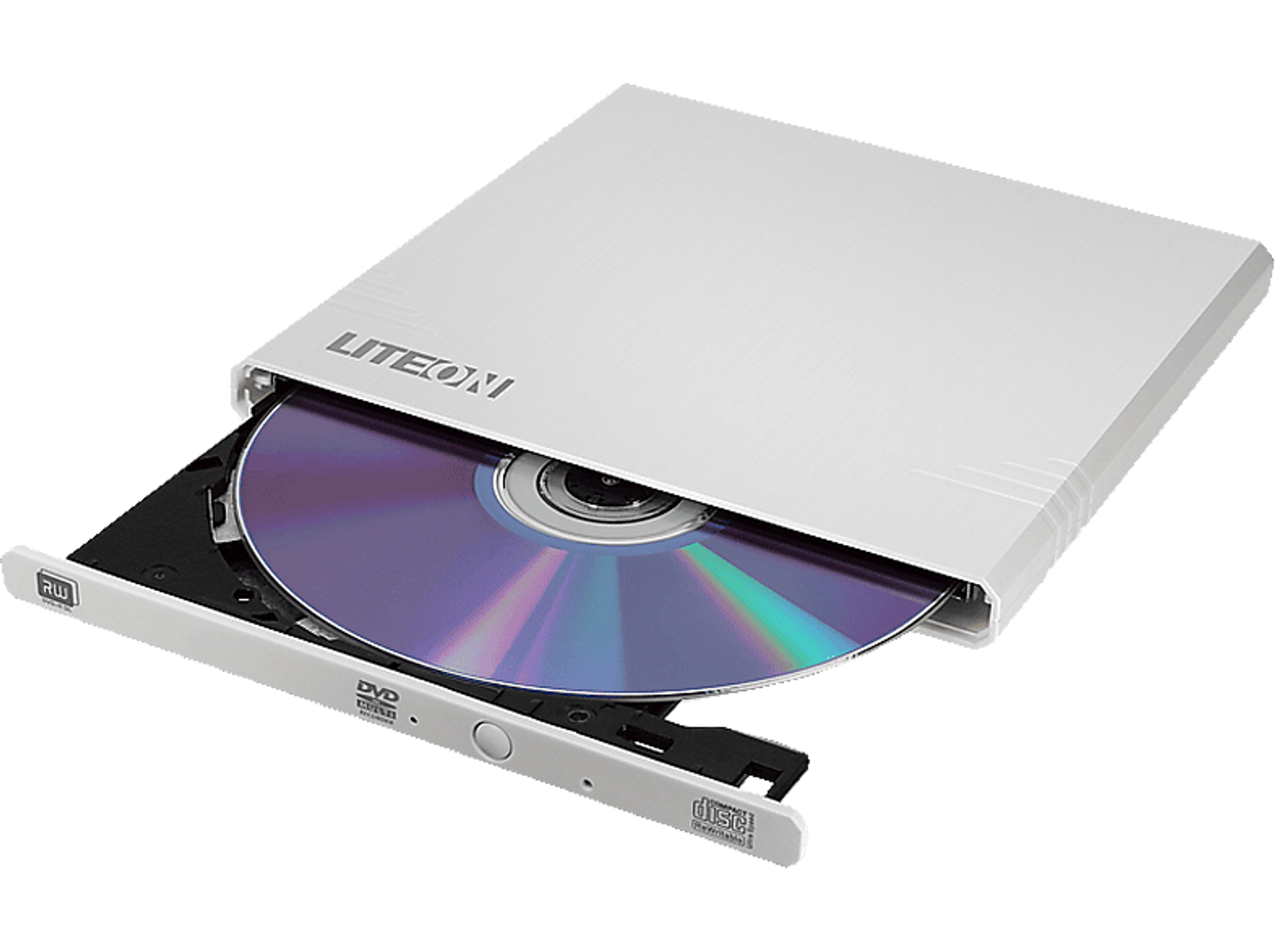 extern LITE-ON USB CD/DVD 8X SLIM DVD-RW WHITE Brenner EXTERNAL