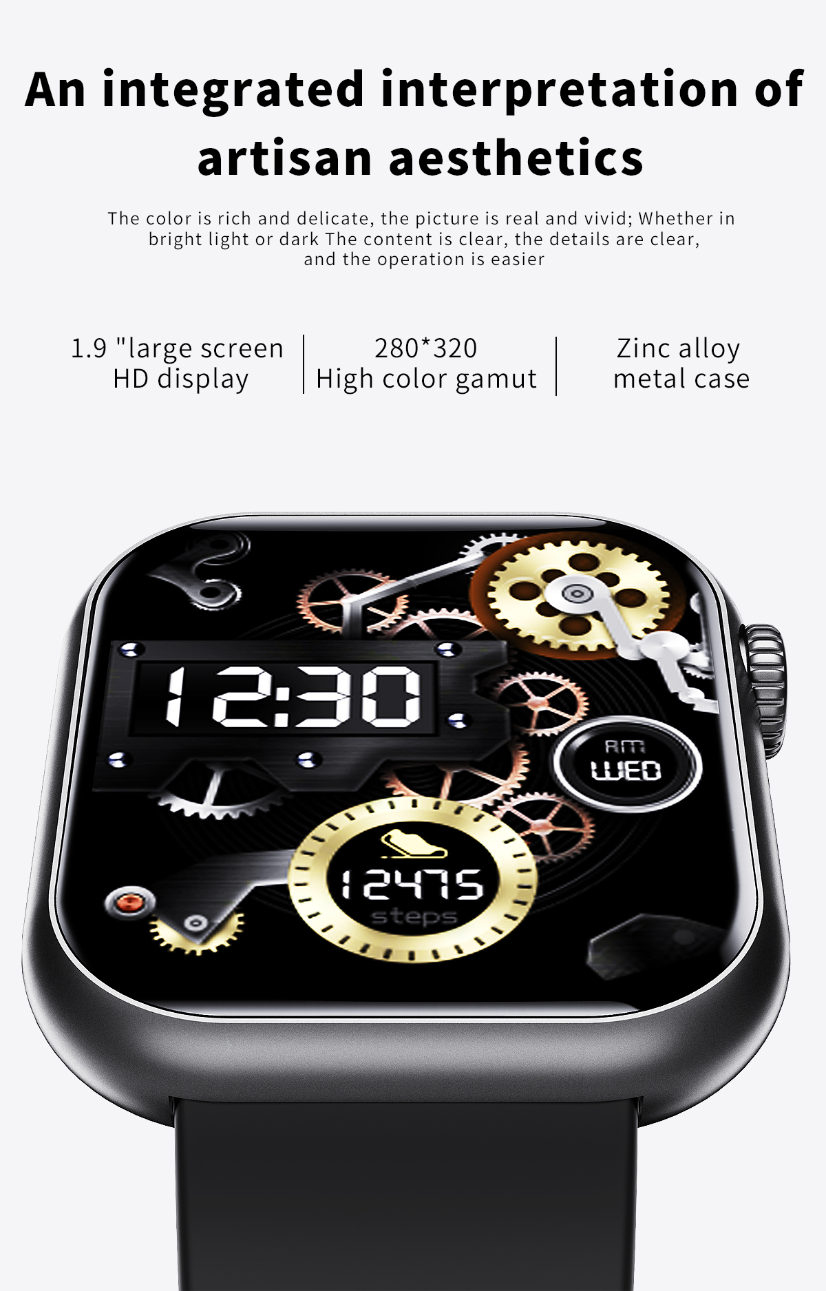 Czerwony telefon z klapką, zamknięty, z logo na dole.