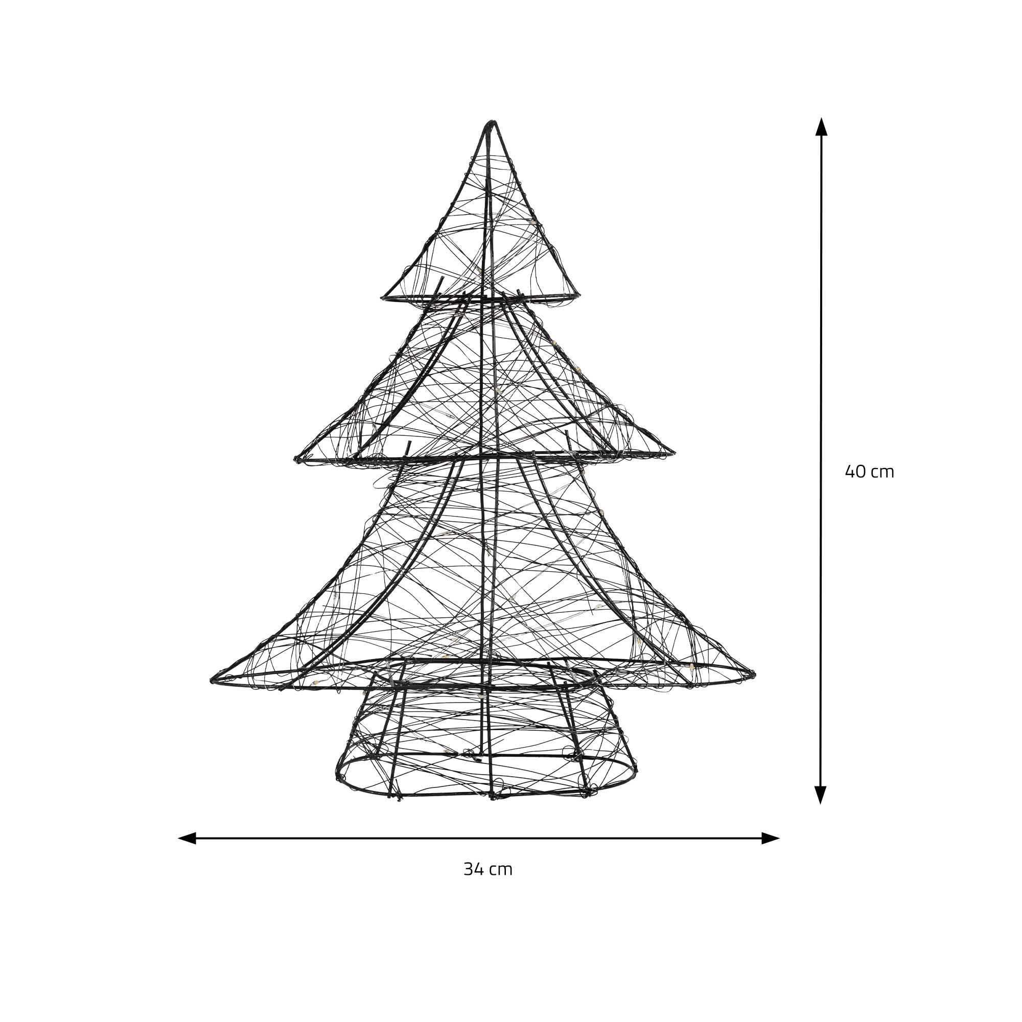 ECD-GERMANY LED Baum Weihnachtsdeko Weihnachtsbaum