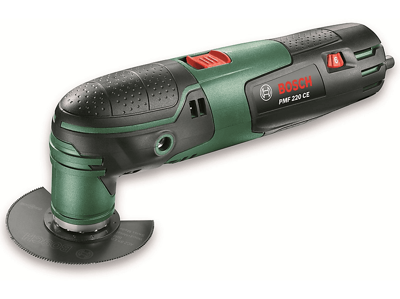 BOSCH 0603102001 MULTIFUNKTIONSWERKZEUG PMF 220 SET Grün CE Multifunktionswerkzeug