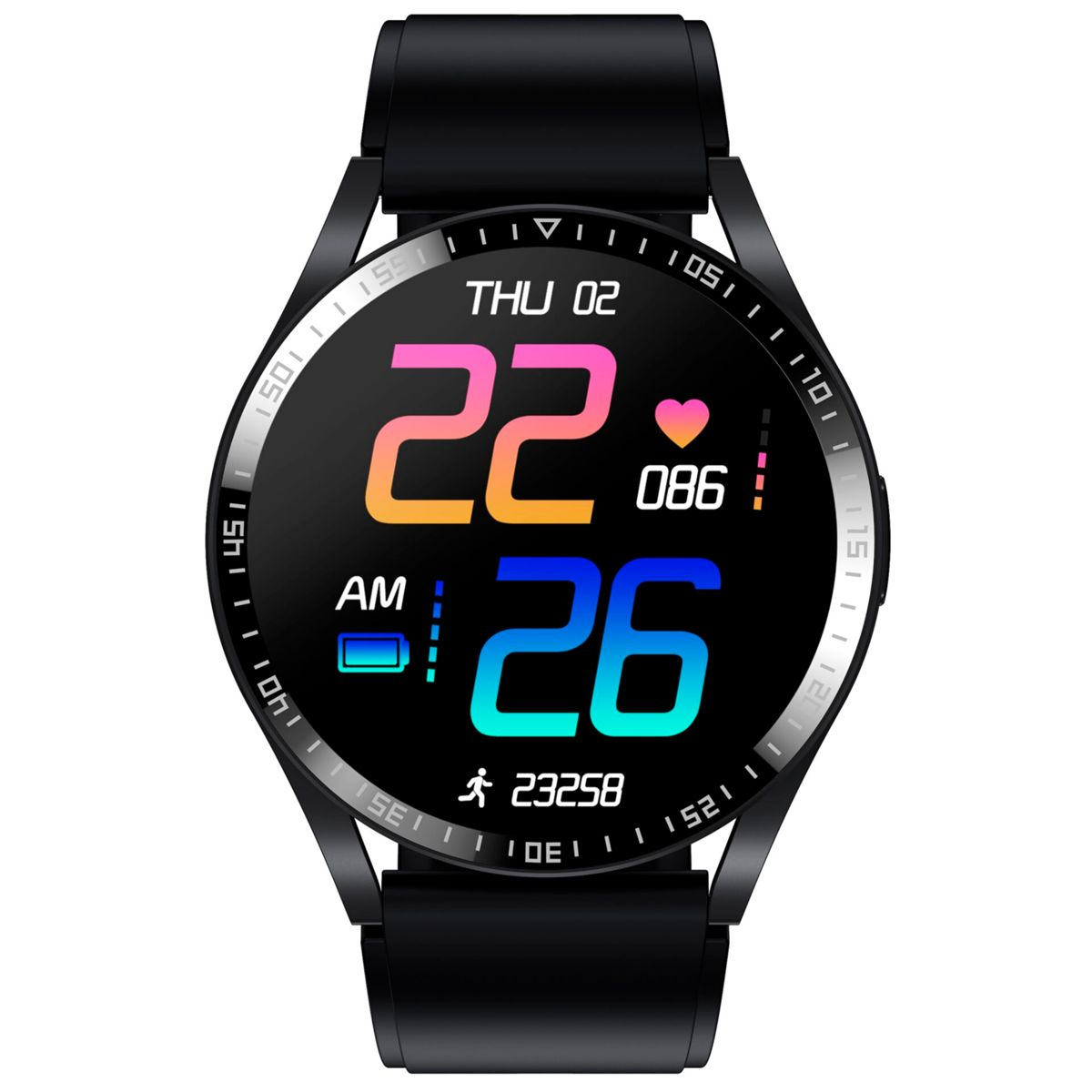 DENVER SWC-372 Smartwatch Kunststoff Kunststoff, schwarz