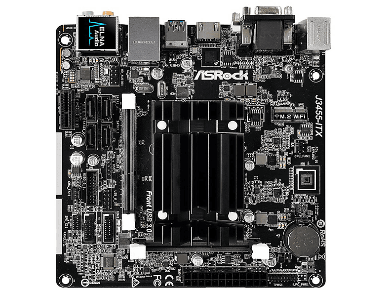ASROCK J3455-ITX + Bundle CPU Black Mainboard