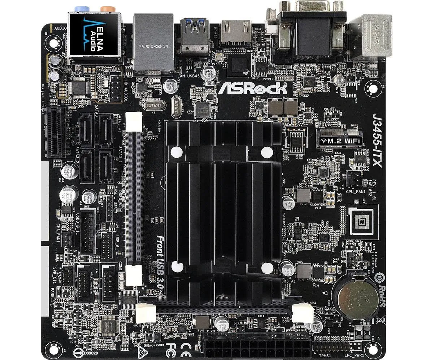 ASROCK J3455-ITX Mainboard Bundle CPU + Black