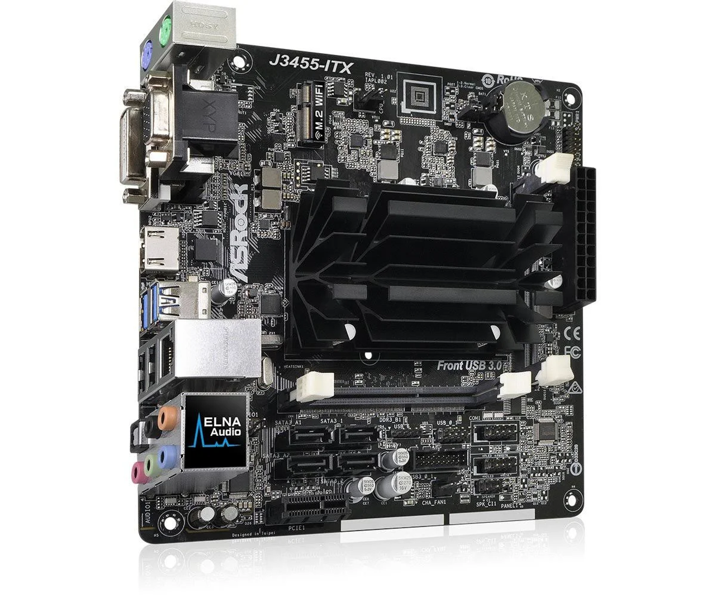 ASROCK J3455-ITX Mainboard Bundle CPU + Black