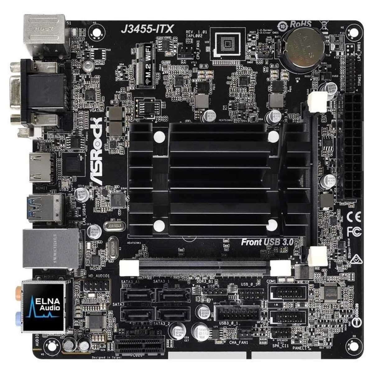ASROCK J3455-ITX + Bundle CPU Black Mainboard