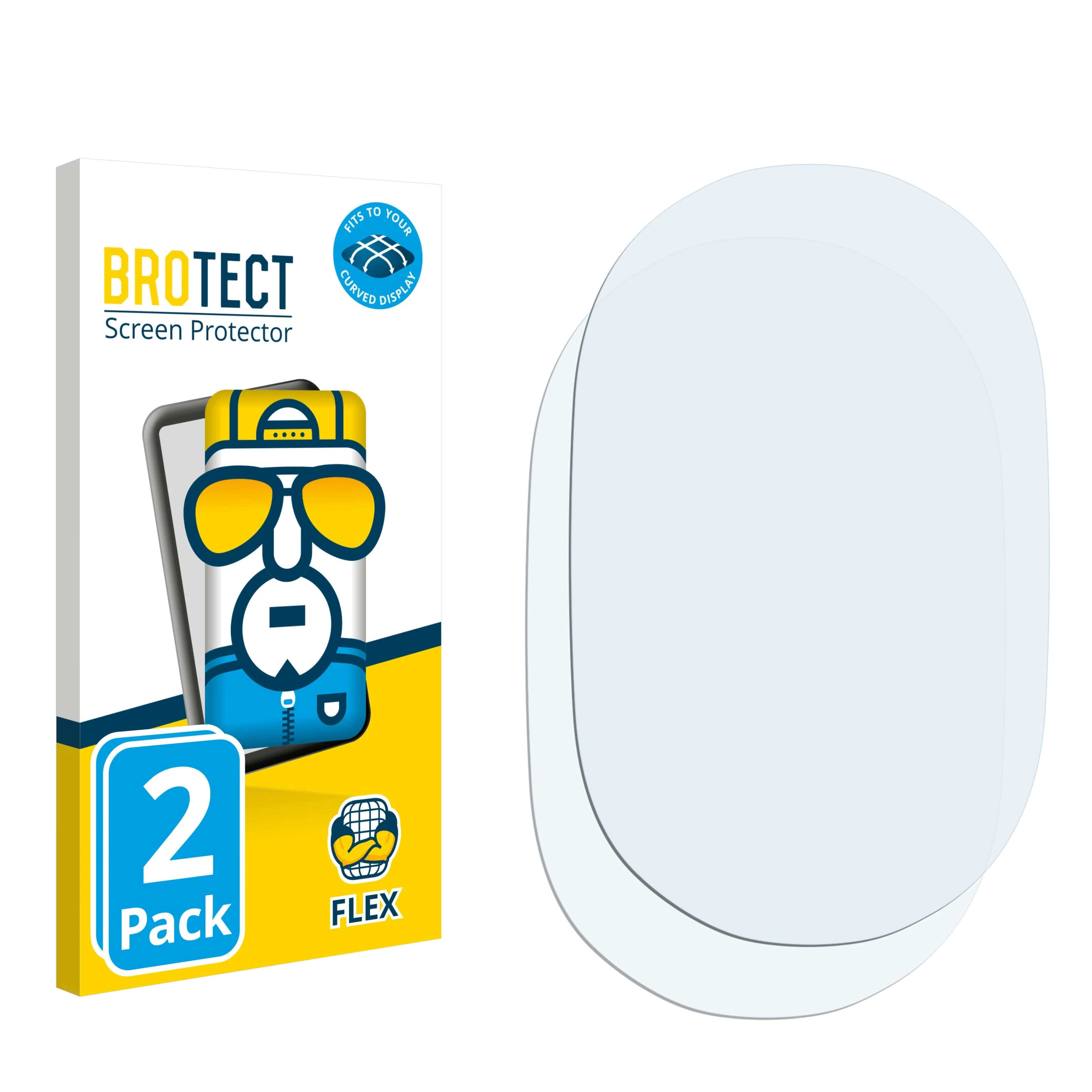 BROTECT 2x Flex Full-Cover Schutzfolie(für Curved TPod) 3D Teslacigs